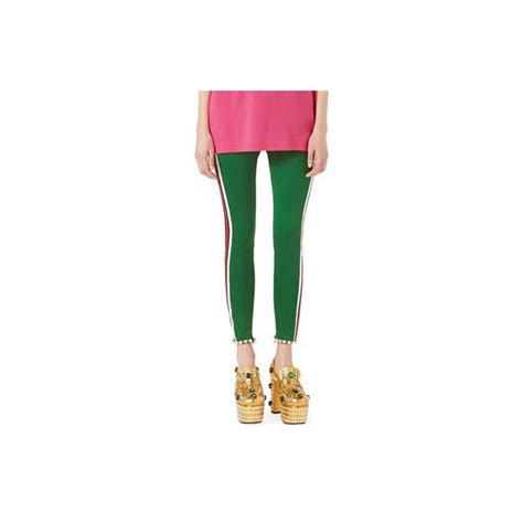 gucci crystal techno jersey leggings|Gucci Leggings for Women .